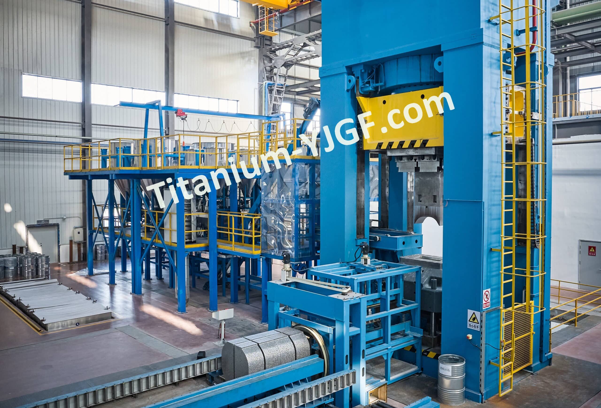 YJGF titanium 100 mn hydraulic press for electrode blocks